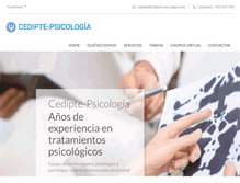 Tablet Screenshot of cedipte-psicologia.com